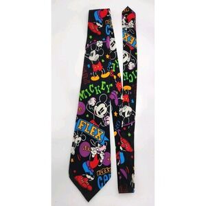 Disney The Tie Works 100% Silk Mickey Mouse Neck T Goofy Flex Workout Balanchine